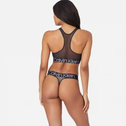Best Sale Kith Women For Calvin Klein Mesh Thong Black