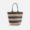 Shop Kith Women Haven Multi Raffia Crochet Tote Pebble