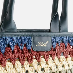 Shop Kith Women Haven Multi Raffia Crochet Tote Pebble