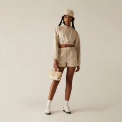 Store Kith Women Ida Logo Stripe Boxer Short Canvas