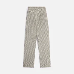 Flash Sale Kith Women Ida Monogram Silk Straight Leg Pant Verdant