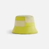 Cheap Kith Women Leather Patchwork Bucket Hat Acid Rain