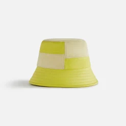 Cheap Kith Women Leather Patchwork Bucket Hat Acid Rain
