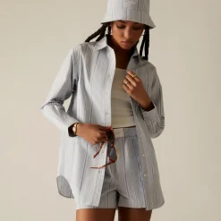 Discount Kith Women Logo Stripe Bucket Hat Orbit
