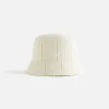 Cheap Kith Women Logo Stripe Bucket Hat Canvas
