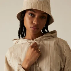 Cheap Kith Women Logo Stripe Bucket Hat Canvas