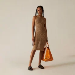 Best Kith Women Lyra Crochet Knit Midi Dress Shea