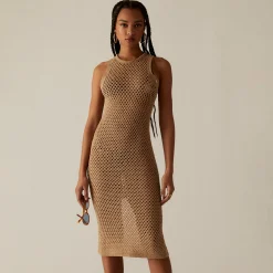 Best Kith Women Lyra Crochet Knit Midi Dress Shea