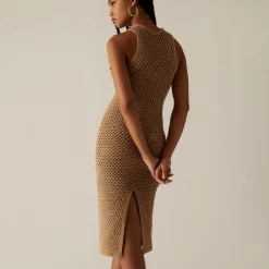 Best Kith Women Lyra Crochet Knit Midi Dress Shea