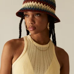 Hot Kith Women Lyra Open Rib Tank Sunrise
