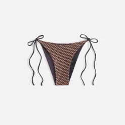 Outlet Kith Women Mae Monogram Tie Bottom Canvas