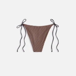 Outlet Kith Women Mae Monogram Tie Bottom Canvas