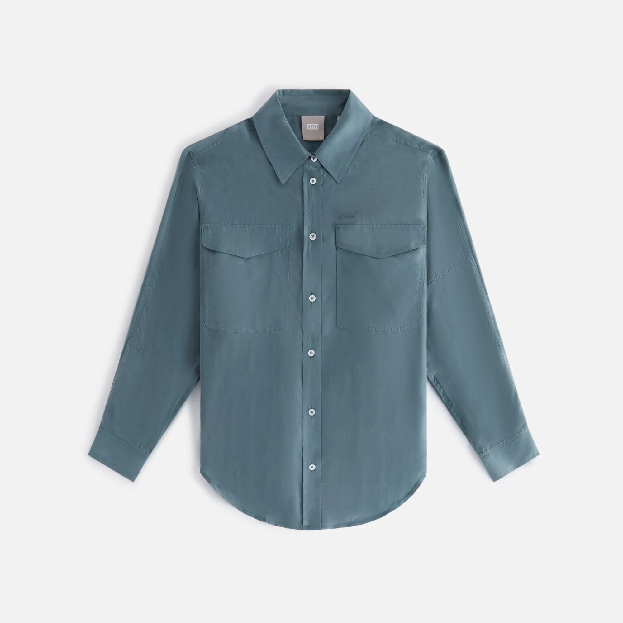 Cheap Kith Women Malin Cupro Shirt Court
