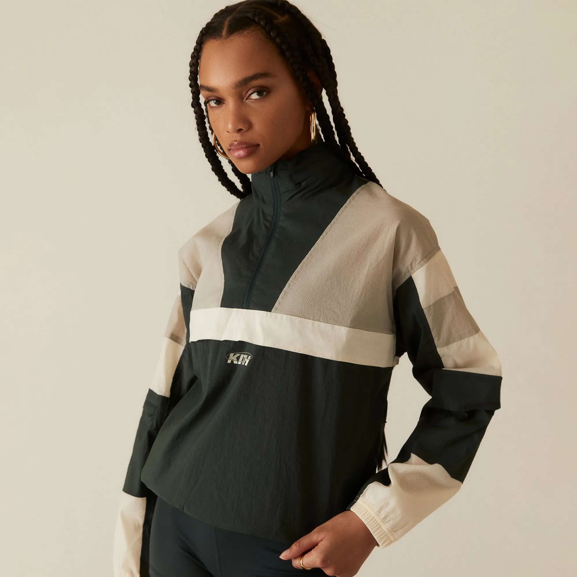 Outlet Kith Women Mila Half-Zip Jacket Serpentine
