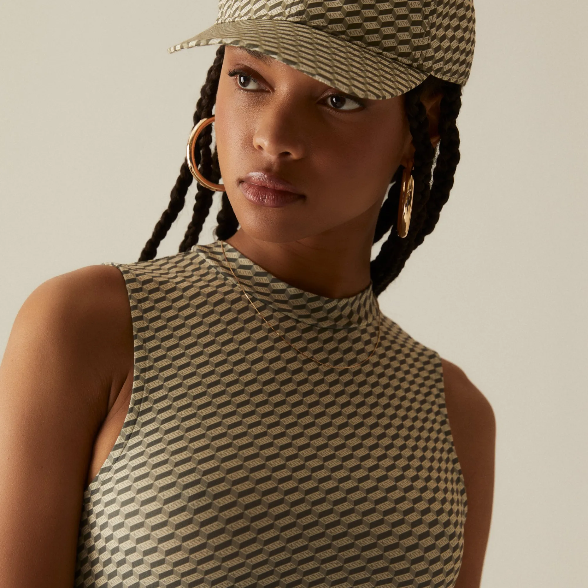 Flash Sale Kith Women Monogram Cap Verdant