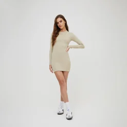 Best Sale Kith Women Mulberry Long Sleeves Dress Canvas