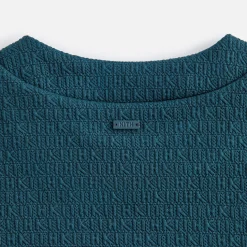 Outlet Kith Women Mulberry Textured Logo Tee Serpentine
