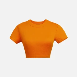 Cheap Kith Women Mulberry Textured Logo Tee Roe