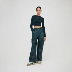 Flash Sale Kith Women Nuru Laminated Cotton Parachute Pant Chronicle