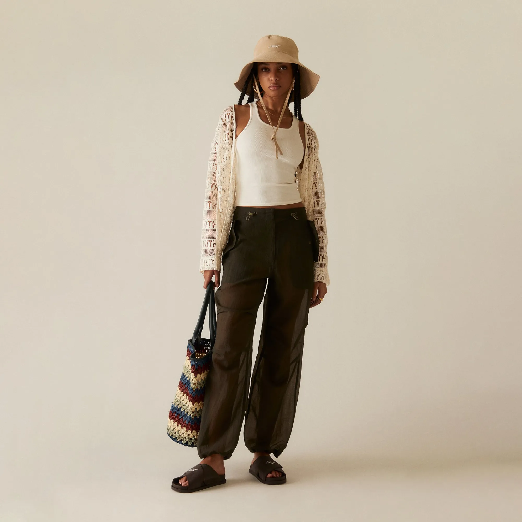 Sale Kith Women Nuru Sheer Parachute Pant Canopy