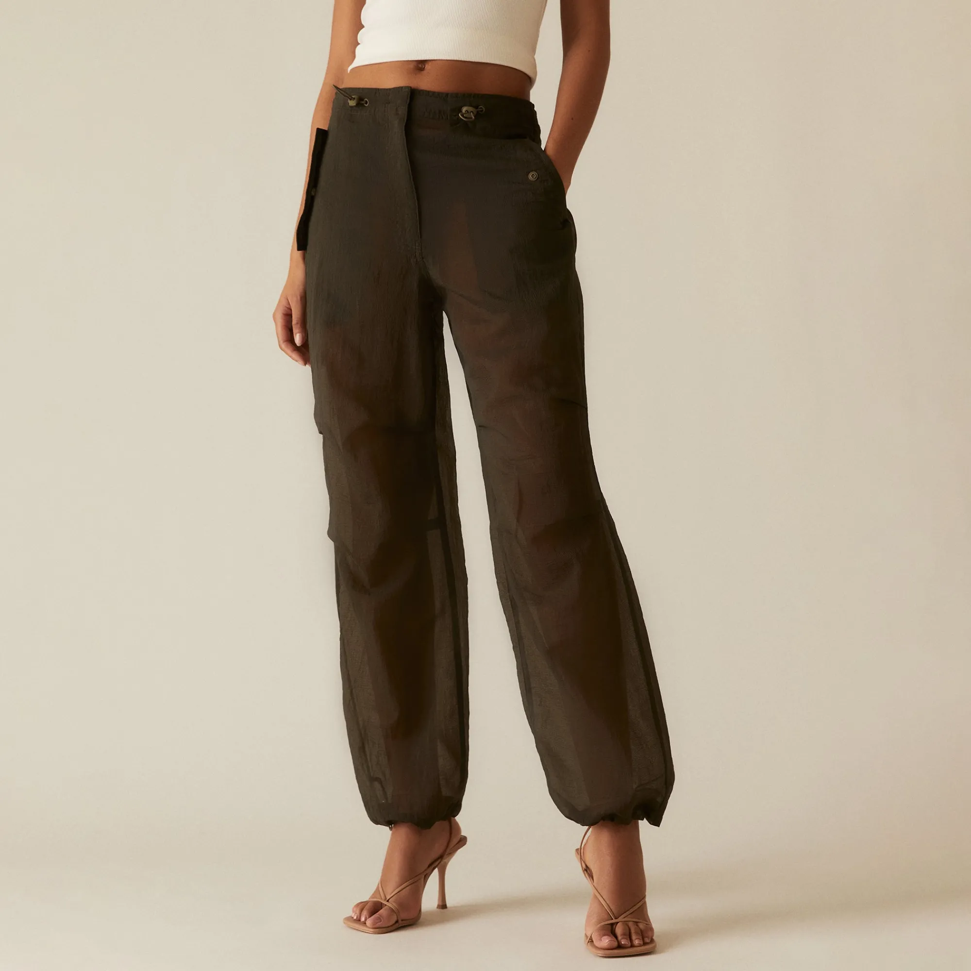 Sale Kith Women Nuru Sheer Parachute Pant Canopy