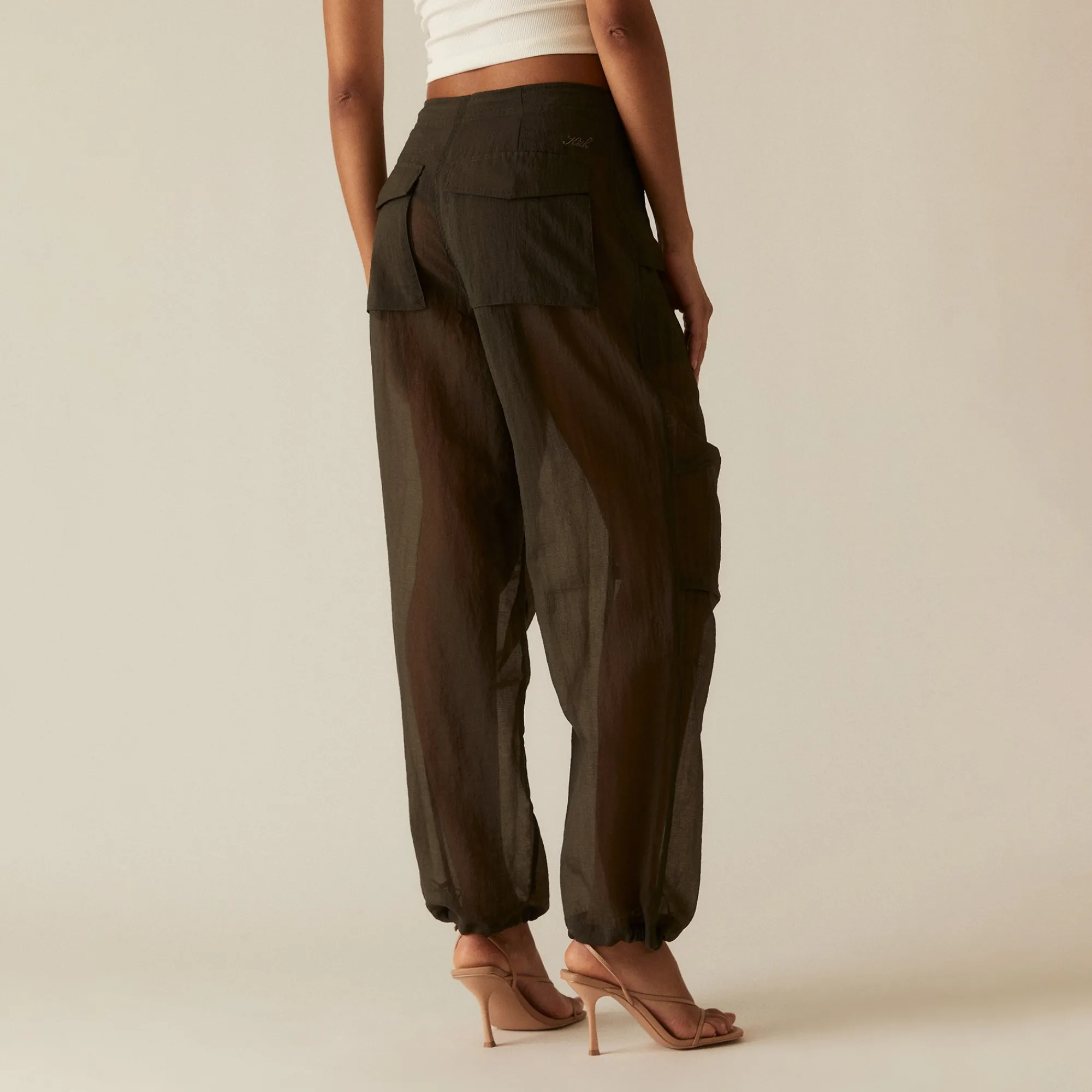 Sale Kith Women Nuru Sheer Parachute Pant Canopy