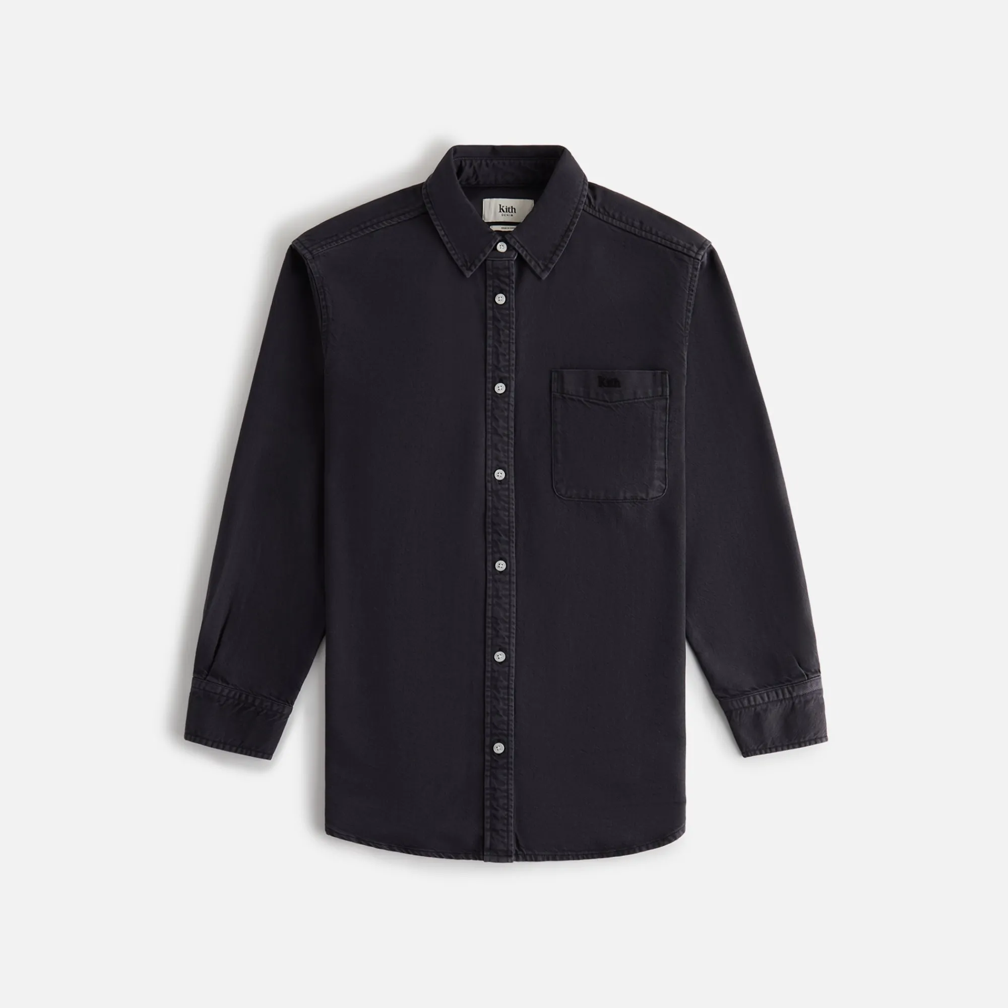 Outlet Kith Women Ora Ii Denim Shirt Washed Black