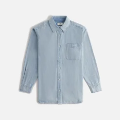 Fashion Kith Women Ora Ii Denim Shirt Hayden Light Wash