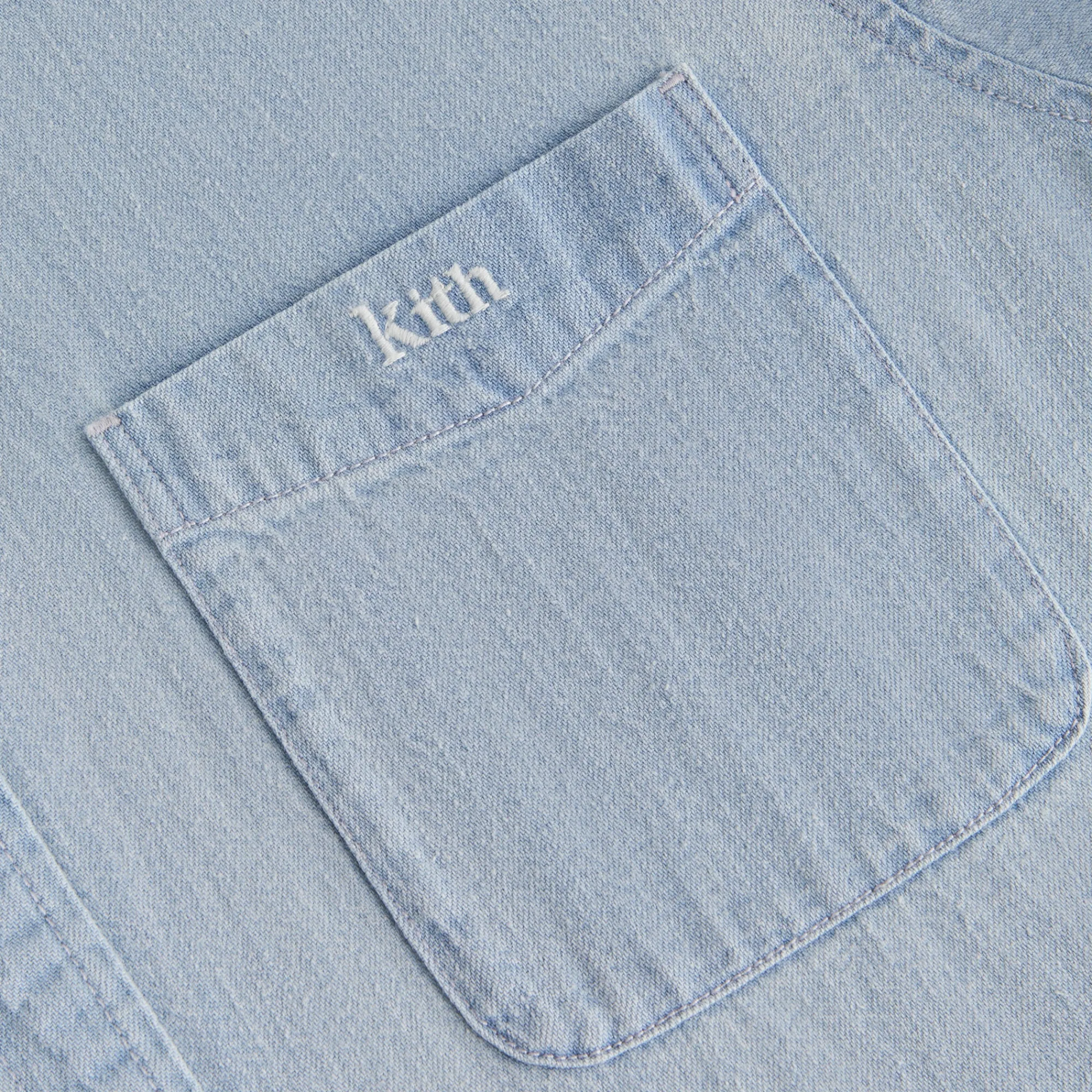 Fashion Kith Women Ora Ii Denim Shirt Hayden Light Wash