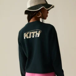 Cheap Kith Women Orbit Sonoma Long Sleeves Tee Serpentine