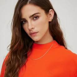 Best Sale Kith Women Oversized Sonoma Long Sleeve Tee Poppy