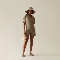 Best Sale Kith Women Rayne Monogram Silk Short Verdant