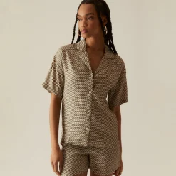 Best Sale Kith Women Rayne Monogram Silk Short Verdant
