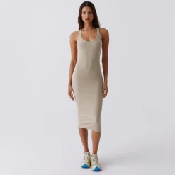 Best Sale Kith Women Rib Anthea Midi Dress Canvas