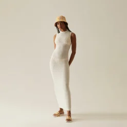 Sale Kith Women Rumi Open Rib Maxi Dress Nano