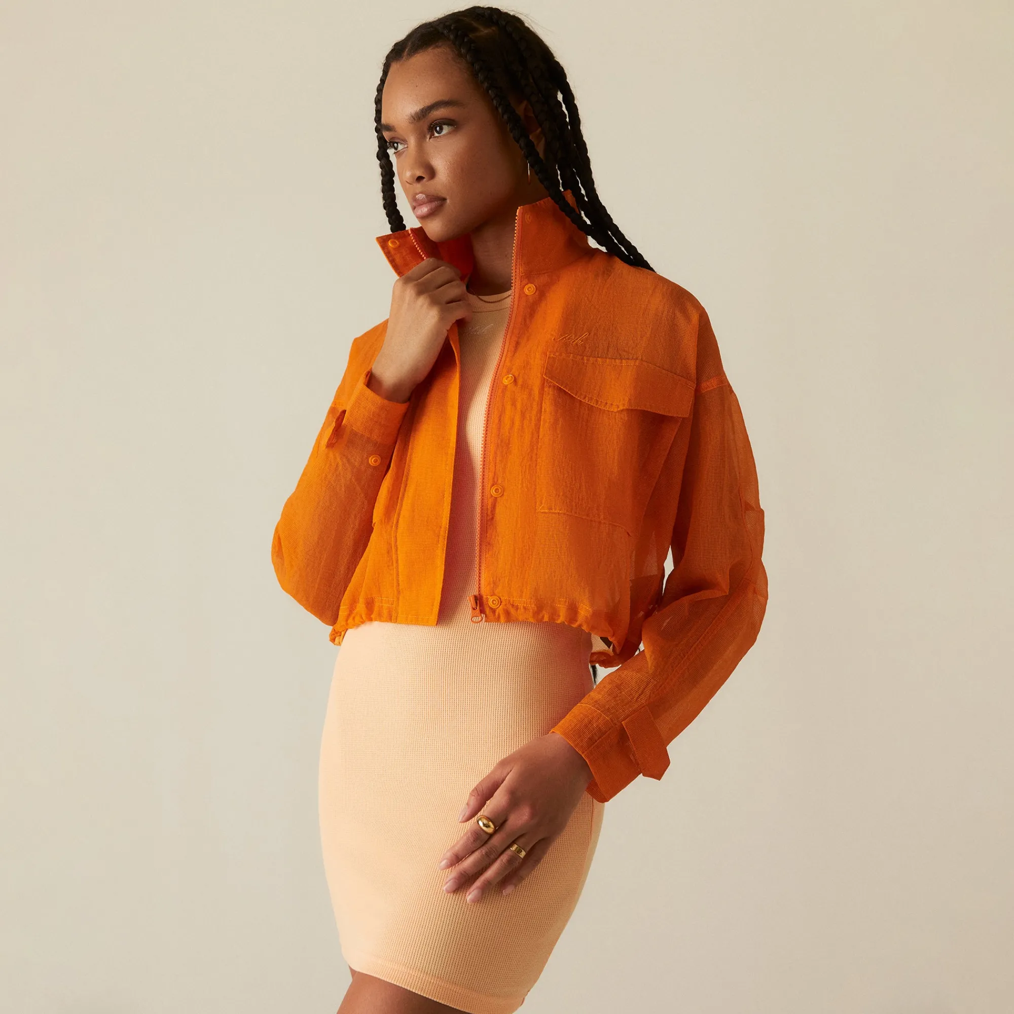 Outlet Kith Women Shiloh Cropped Surplus Jacket Roe