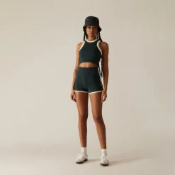Outlet Kith Women Tiana Pique Logo Knit Tank Serpentine