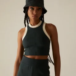 Outlet Kith Women Tiana Pique Logo Knit Tank Serpentine