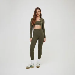 Hot Kith Women Yvette Ii Cropped Cardigan Moss