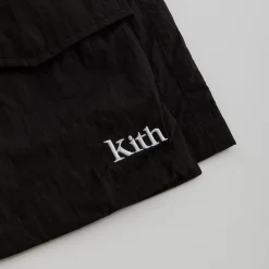 Best Sale Kith Wrinkle Nylon Boreum Cargo Short Black