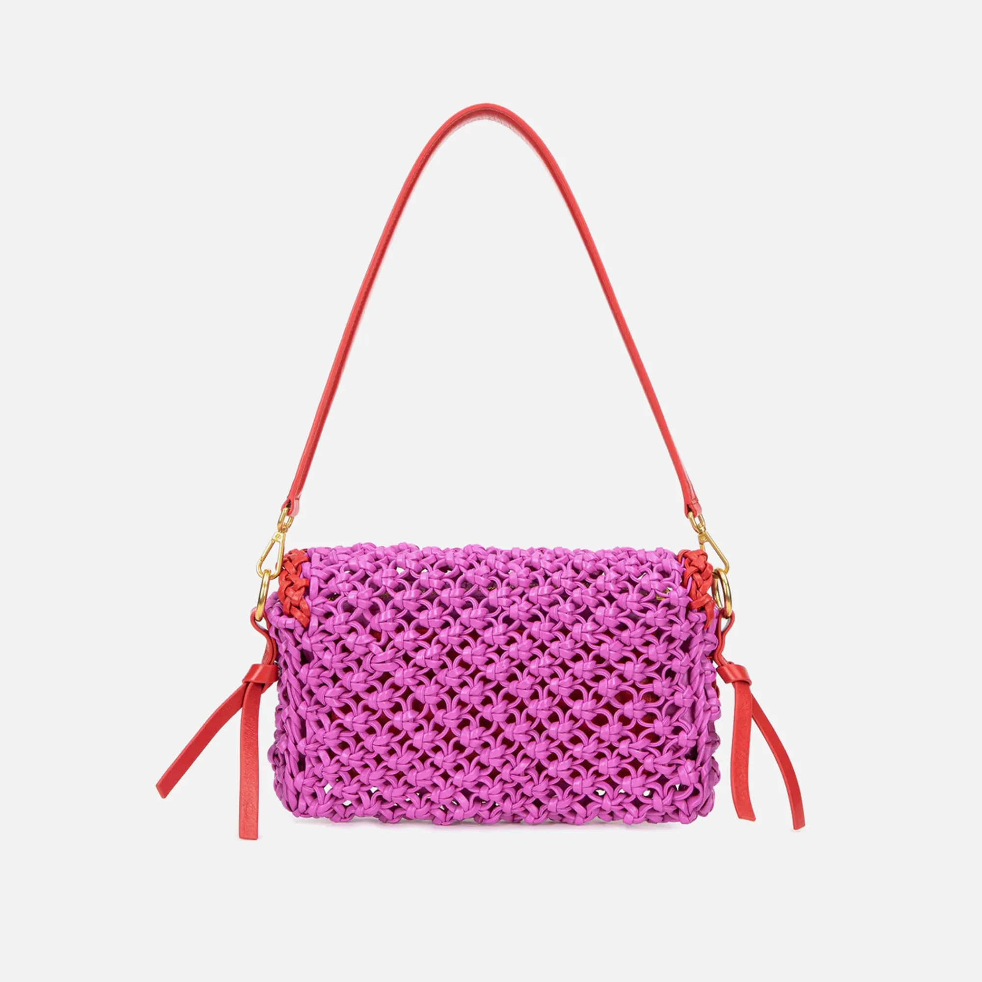 Flash Sale Brandon Blackwood Knitted Nia Bag Pink