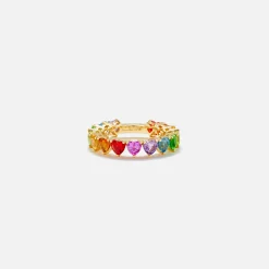 Outlet Yvonne Leon L Amour Mini Alliance Ring Yellow Gold / Multi
