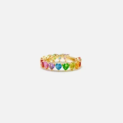Outlet Yvonne Leon L Amour Mini Alliance Ring Yellow Gold / Multi