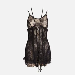Cheap Kim Shui Lace Up Mini Dress Black