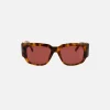 Outlet Palm Angels Laguna Sunglasses Light Havana / Burgundy