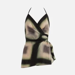 Online Rick Owens Laura Top Black Plaid
