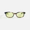 Cheap Flatlist Le Bucheron Grey Havana Sunglasses Solid Neon Lens