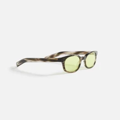 Cheap Flatlist Le Bucheron Grey Havana Sunglasses Solid Neon Lens
