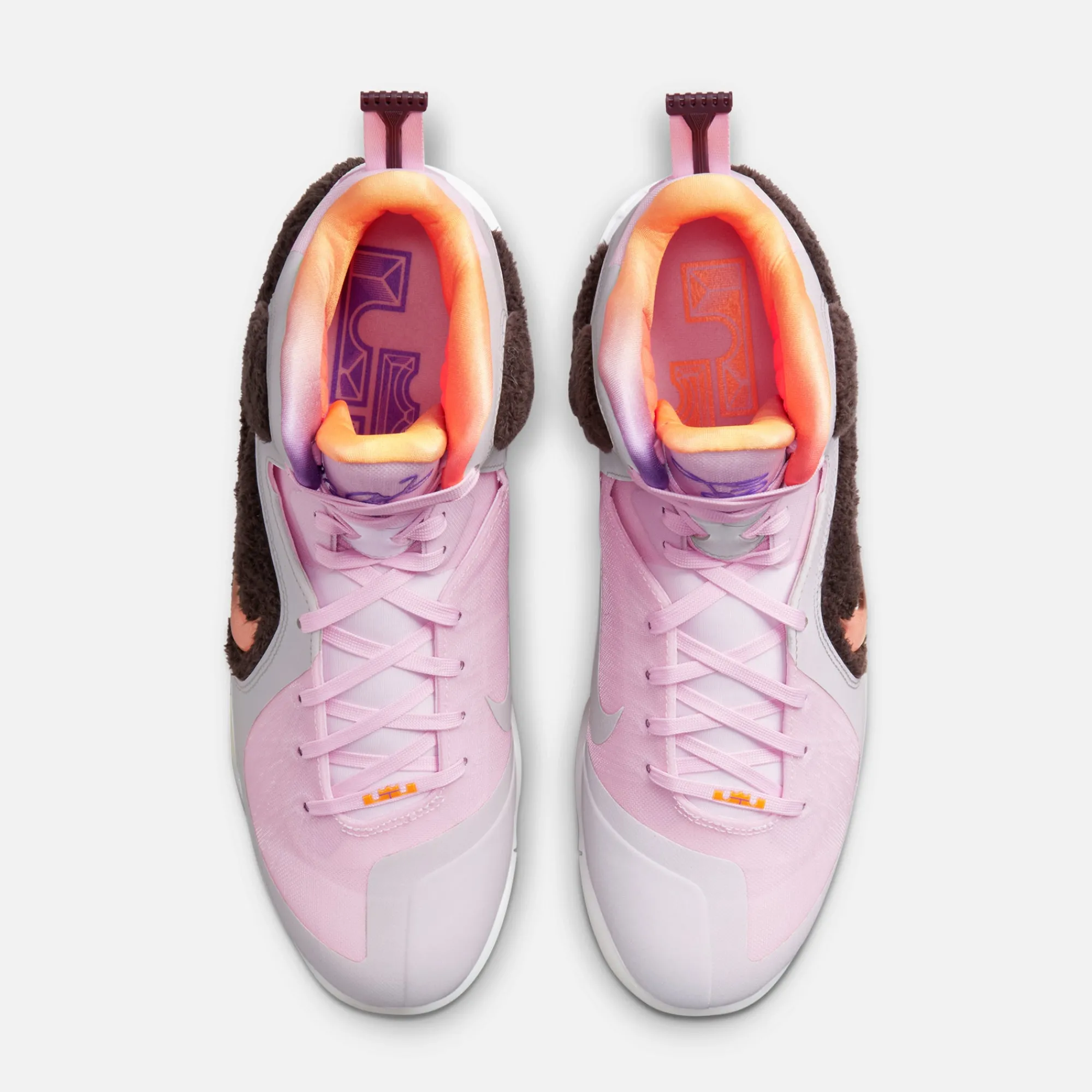 New Nike Lebron Ix Regal Pink / Multi / Velvet Brown