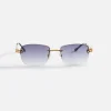 Sale Vintage Frames L'Enfant 24Kt Gold Terrible Asphalt Gradient Grey